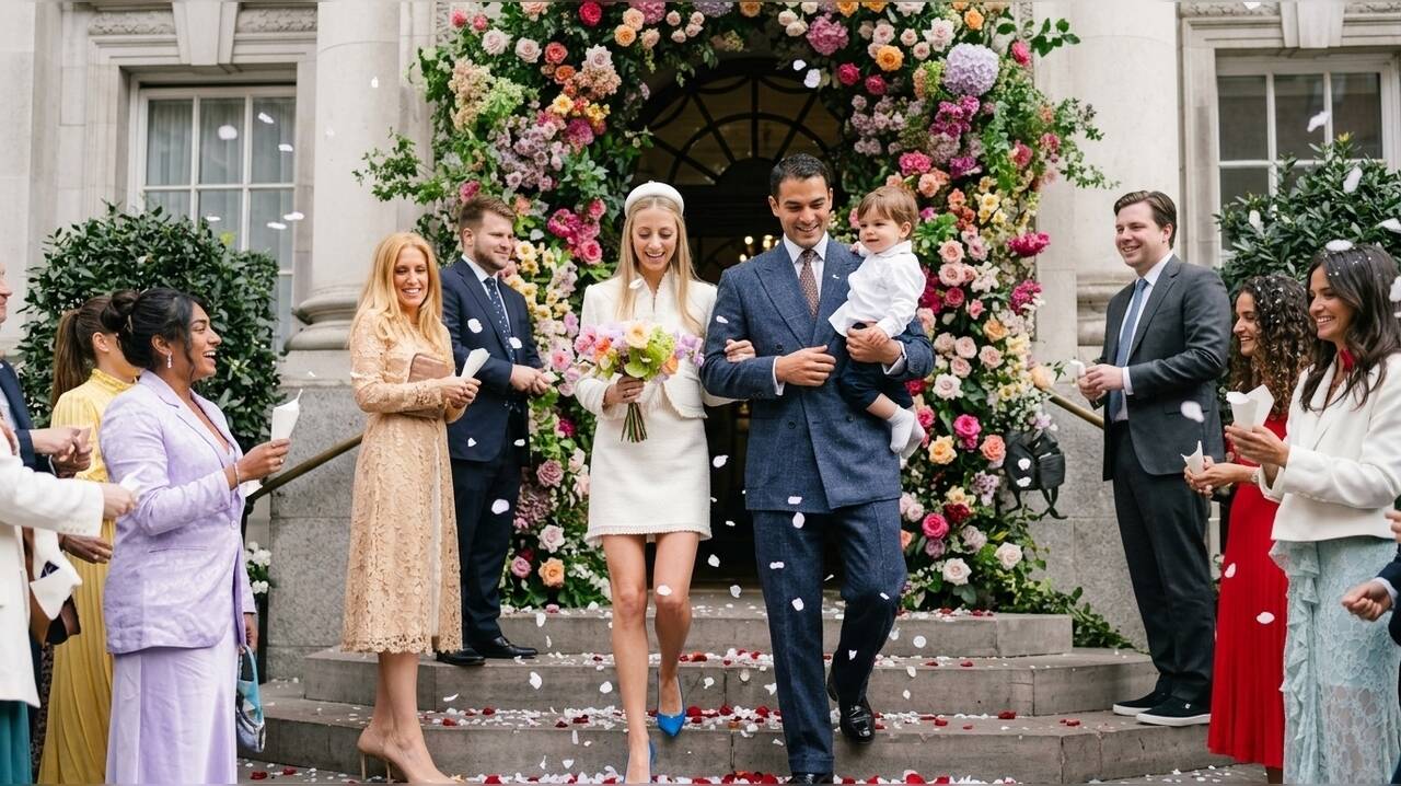 Heiress Isabel Getty marries financier Faris McKinnon in London ceremony