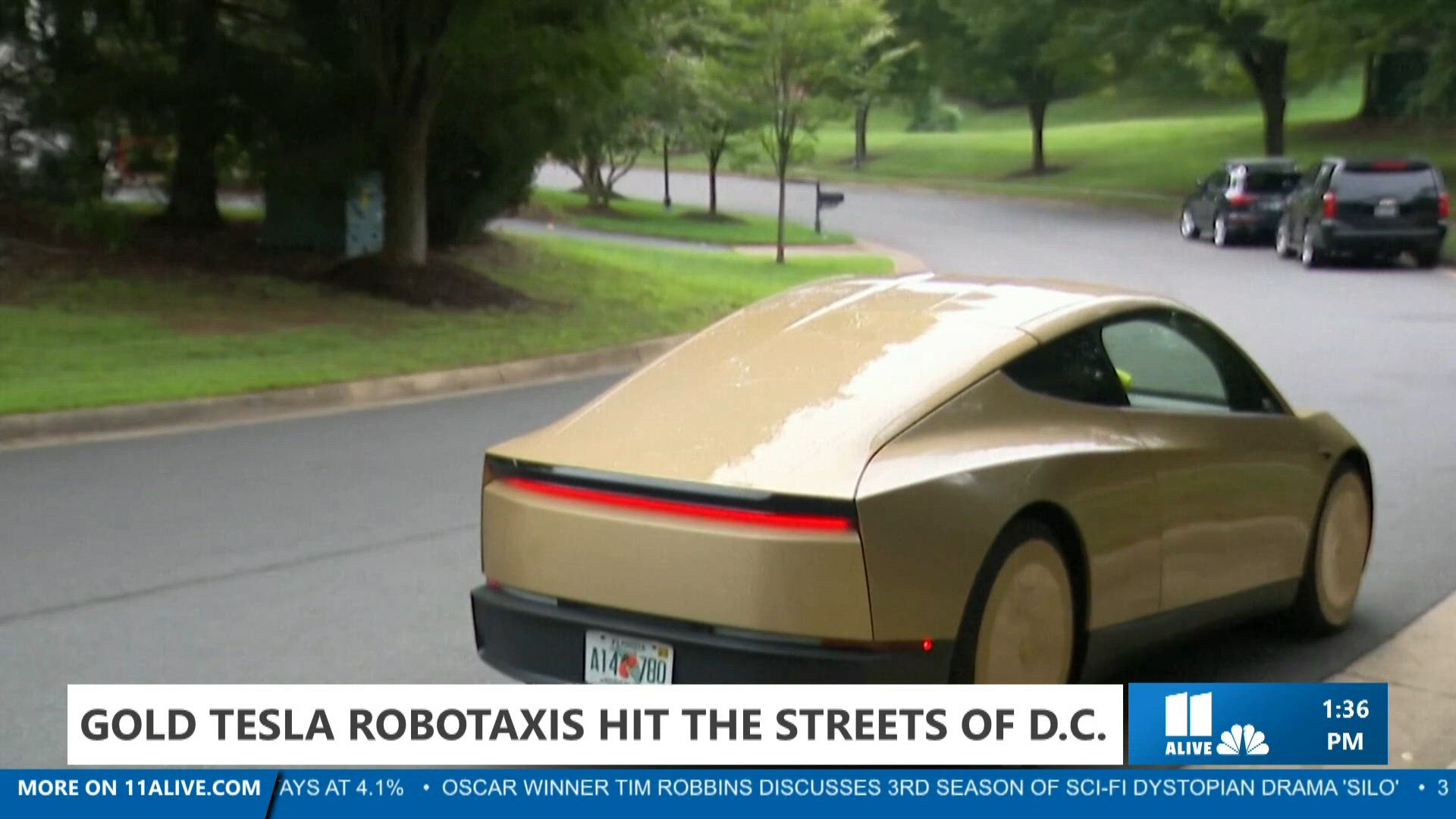 Tesla cybercabs spotted testing on DC streets