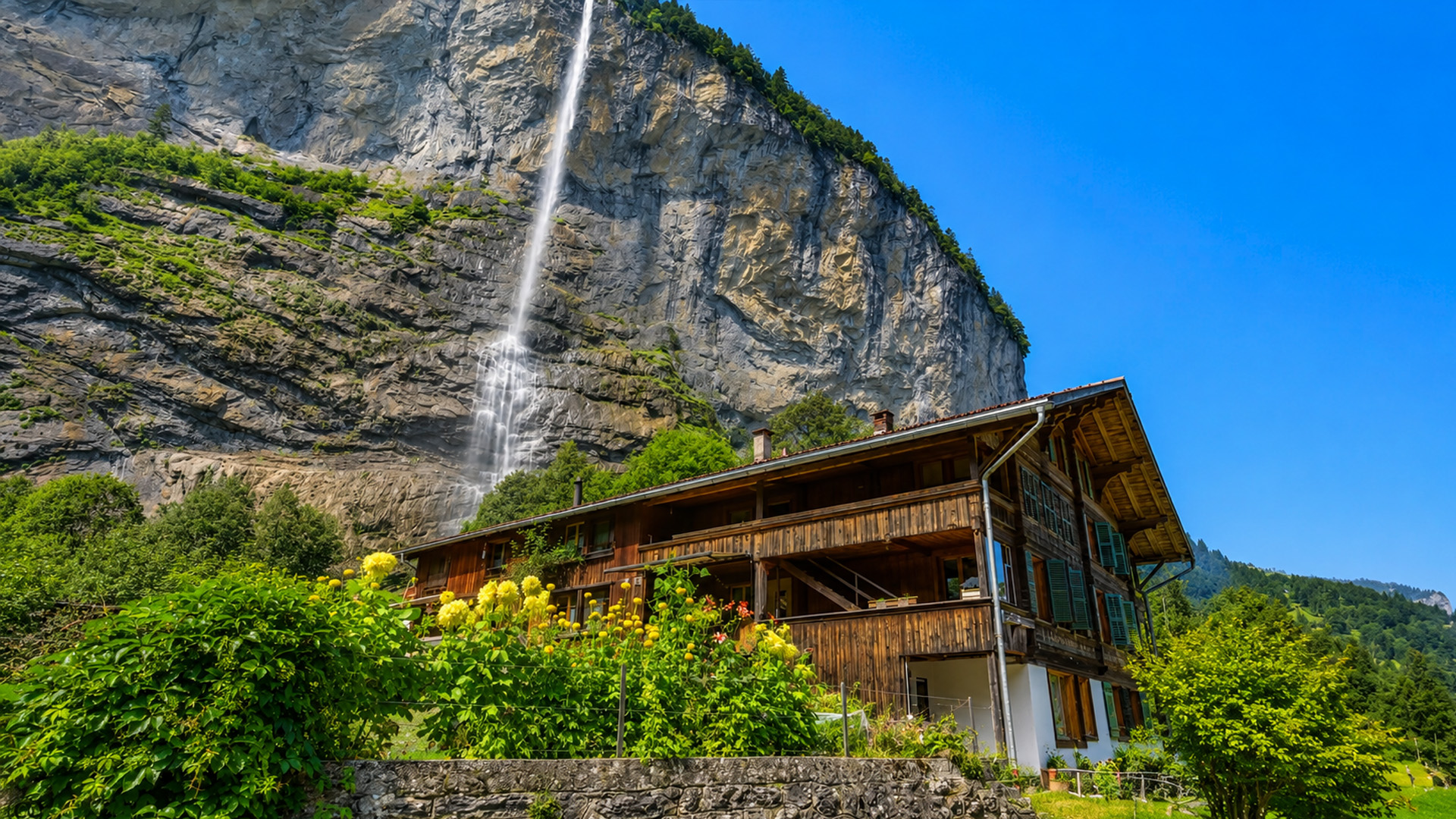 Exploring Lauterbrunnen Switzerland in summer (4K)