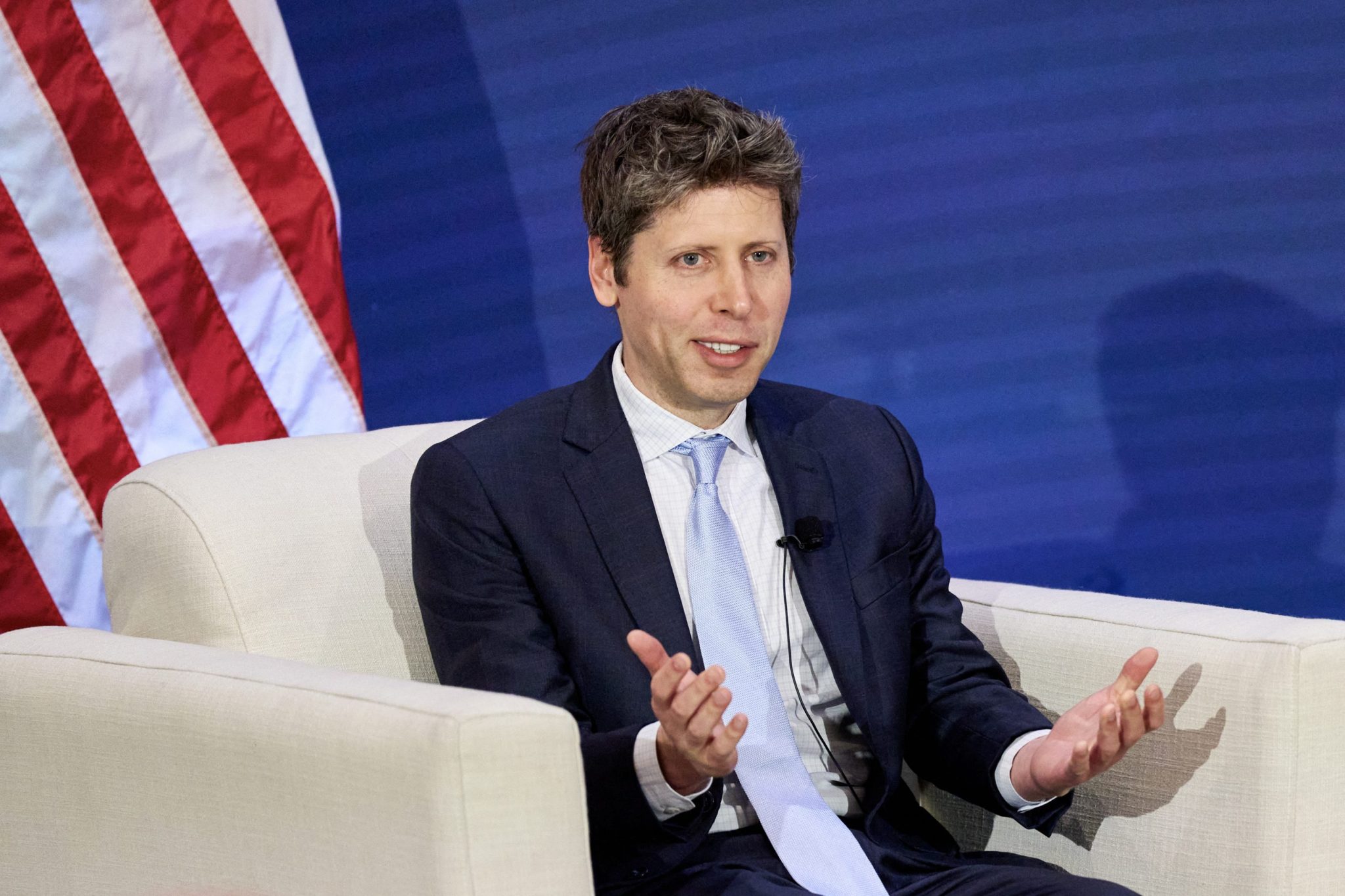 Tech CEOs want the world to embrace AI, but protestors outside their ...