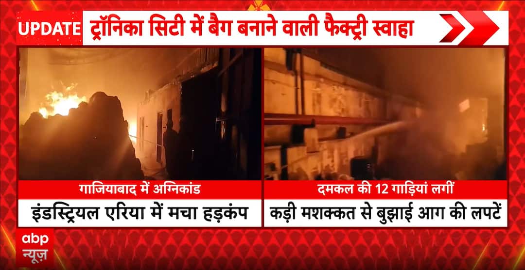 Ghaziabad fire: Massive blaze breaks out at bag factory in Tronica City ...