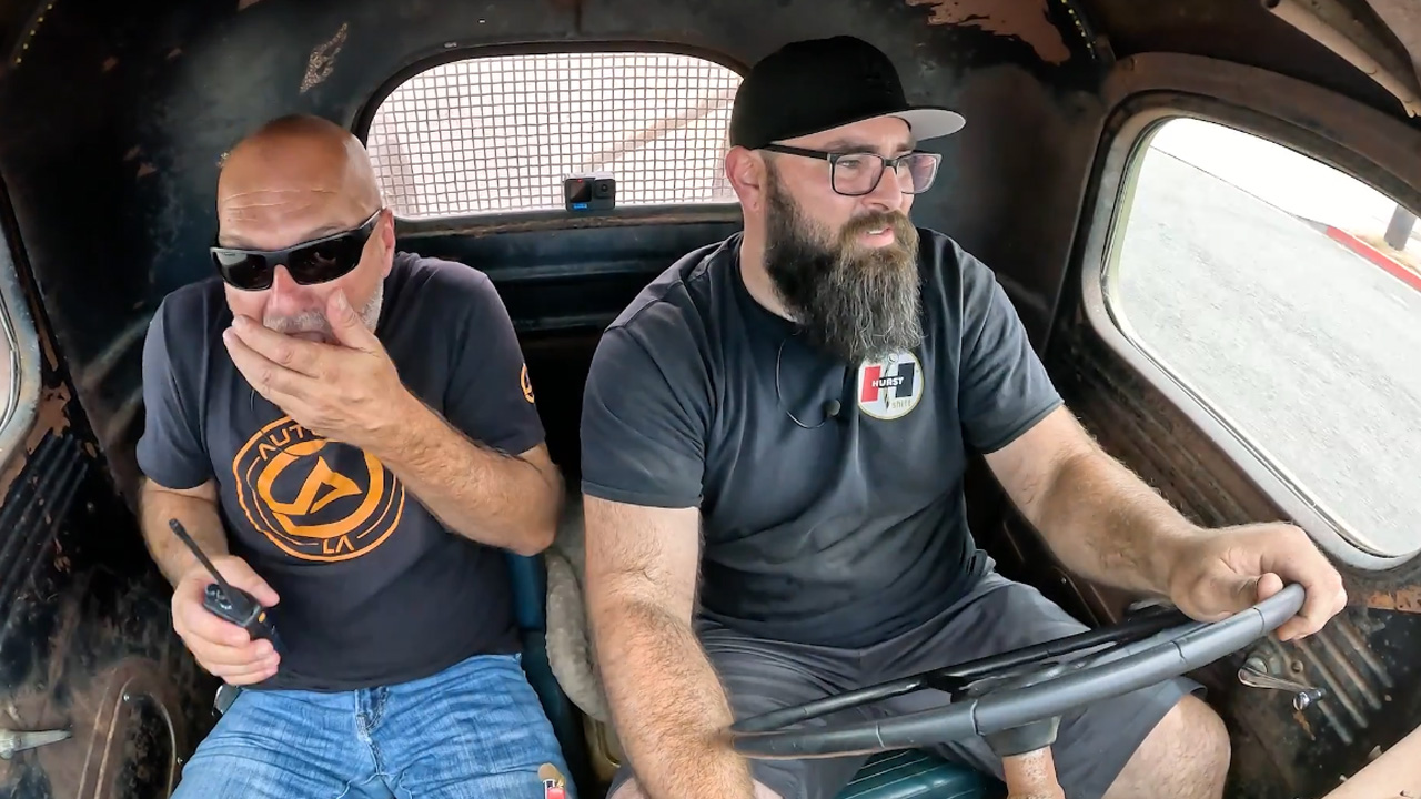 Driving an insane 1948 International KB5 rat rod built from junk