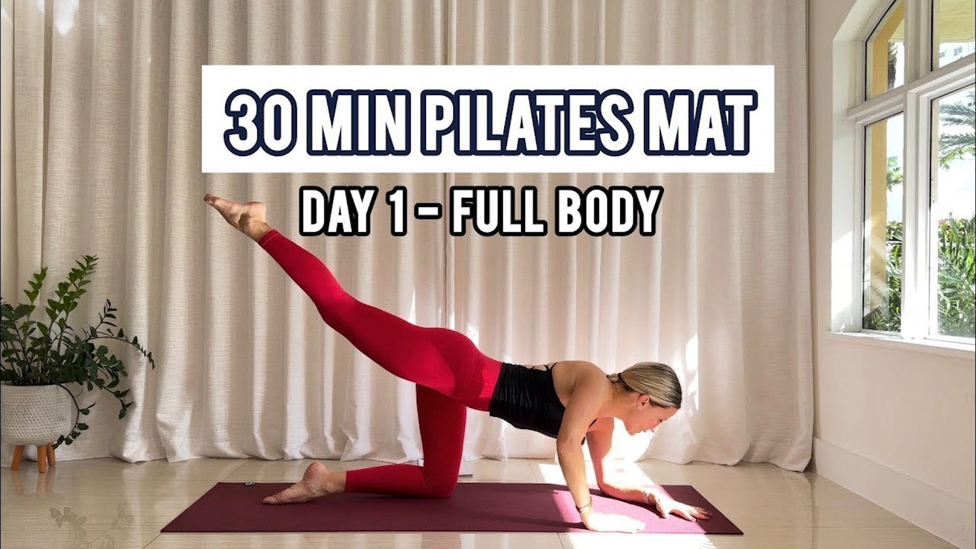 Mat Pilates full body toning challenge! 🔥 (Burn & sculpt)