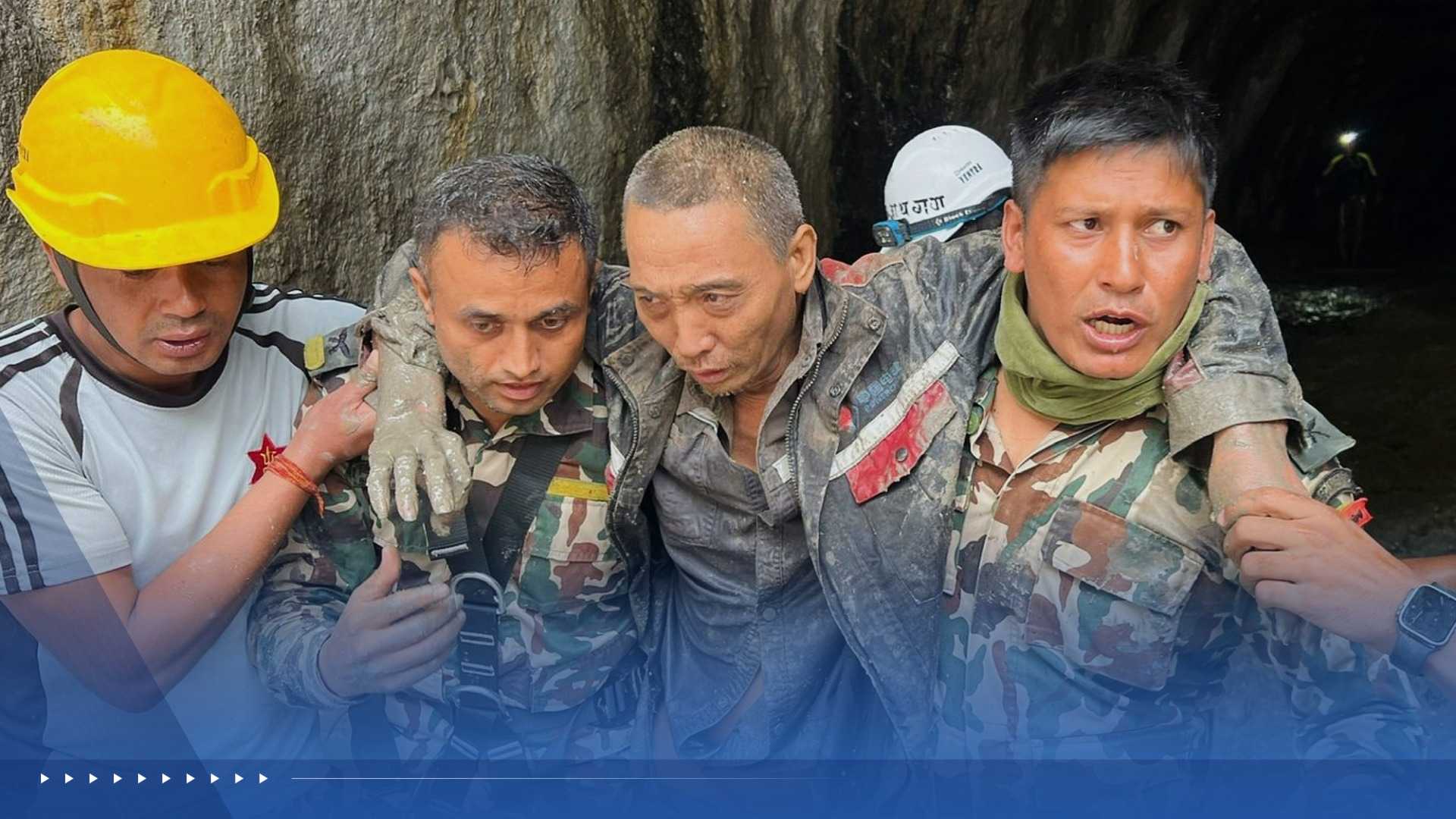 Nepal rescuers pull two people alive 10 days after devastating floods