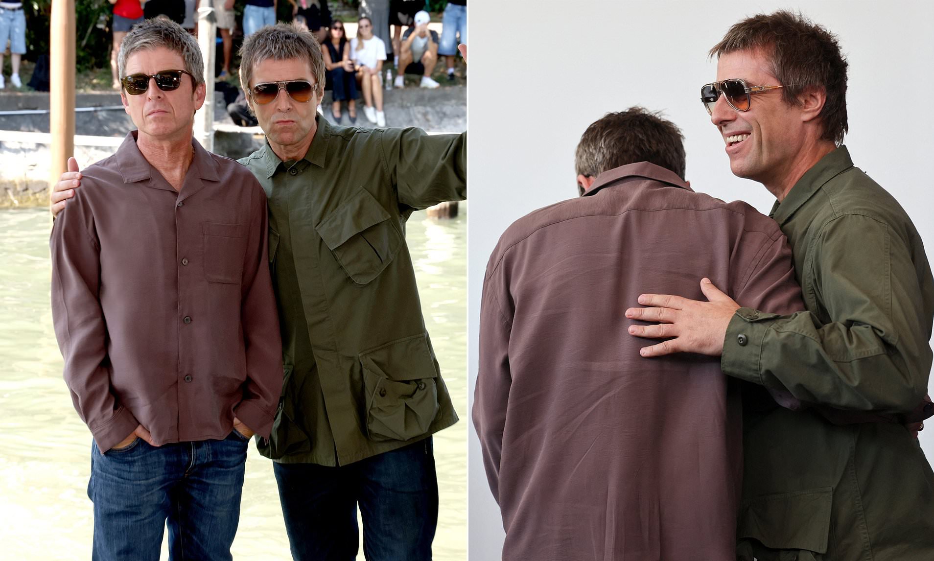 Noel Gallagher says the 'music brought us together' in new Oasis doc as the pair reunite at Venice
