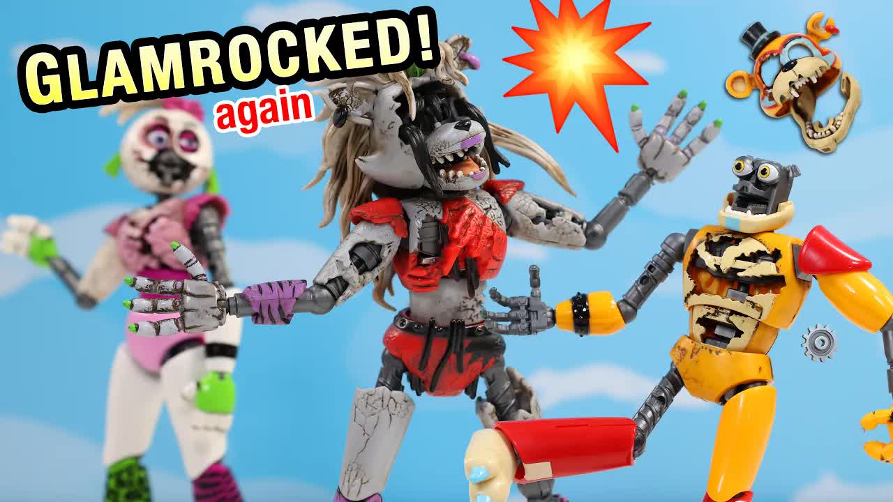 FNAF Glamrock Chica and Roxanne Wolf Endo series Jazwares part 2