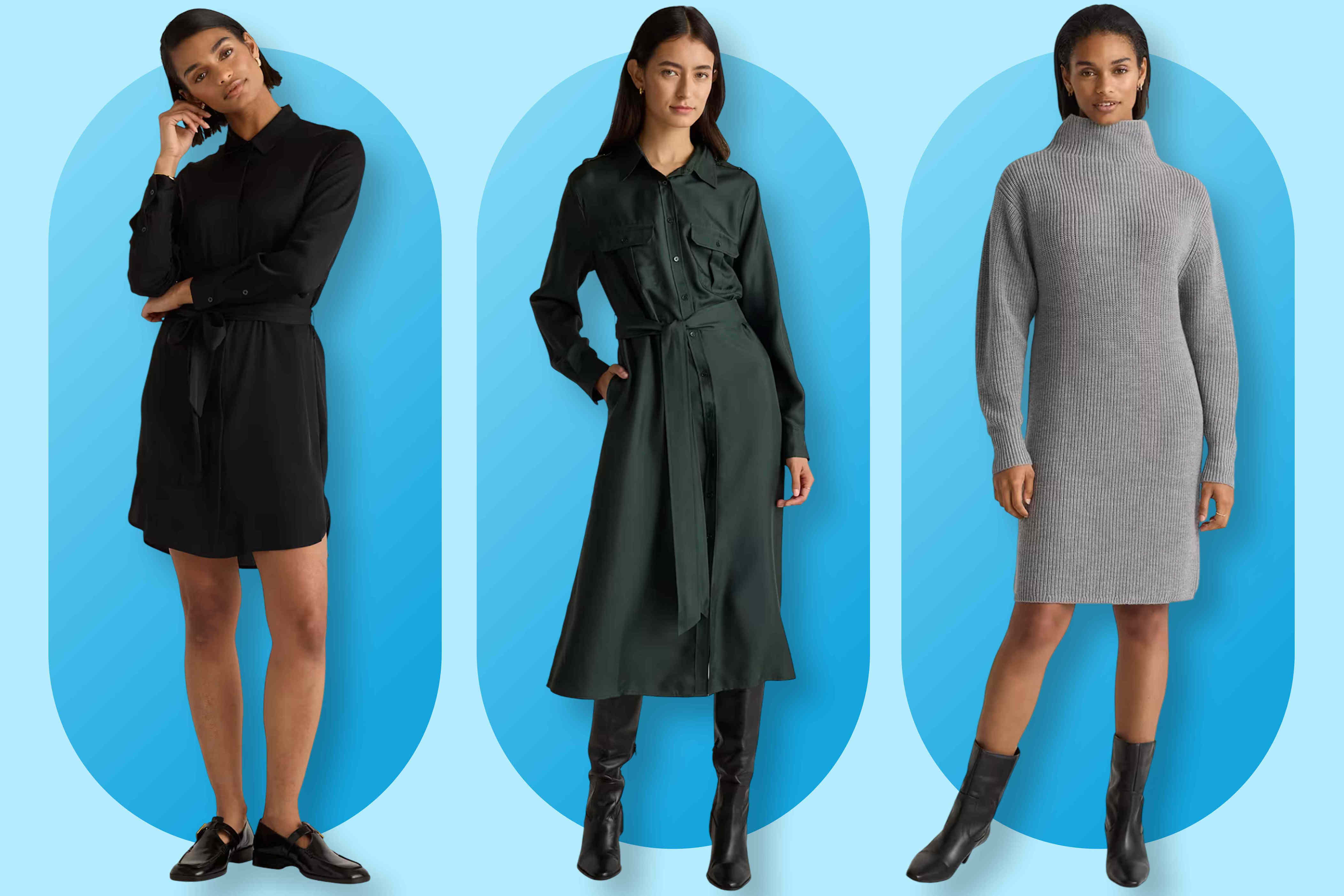 Quince rarely has sales, but we found fall dresses, leather bags, and ...
