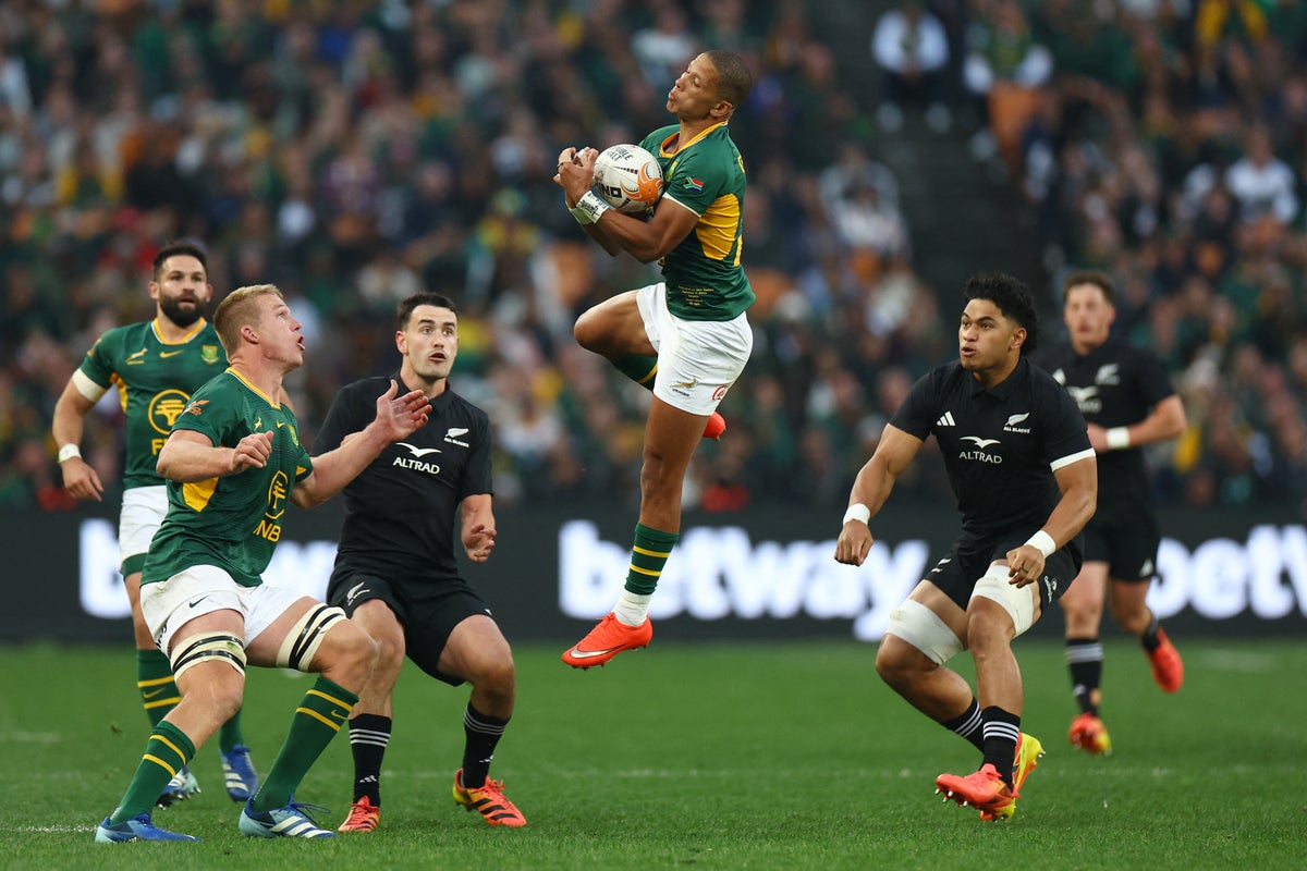 Springboks edge fiery clash against New Zealand to edge 2-1 ahead