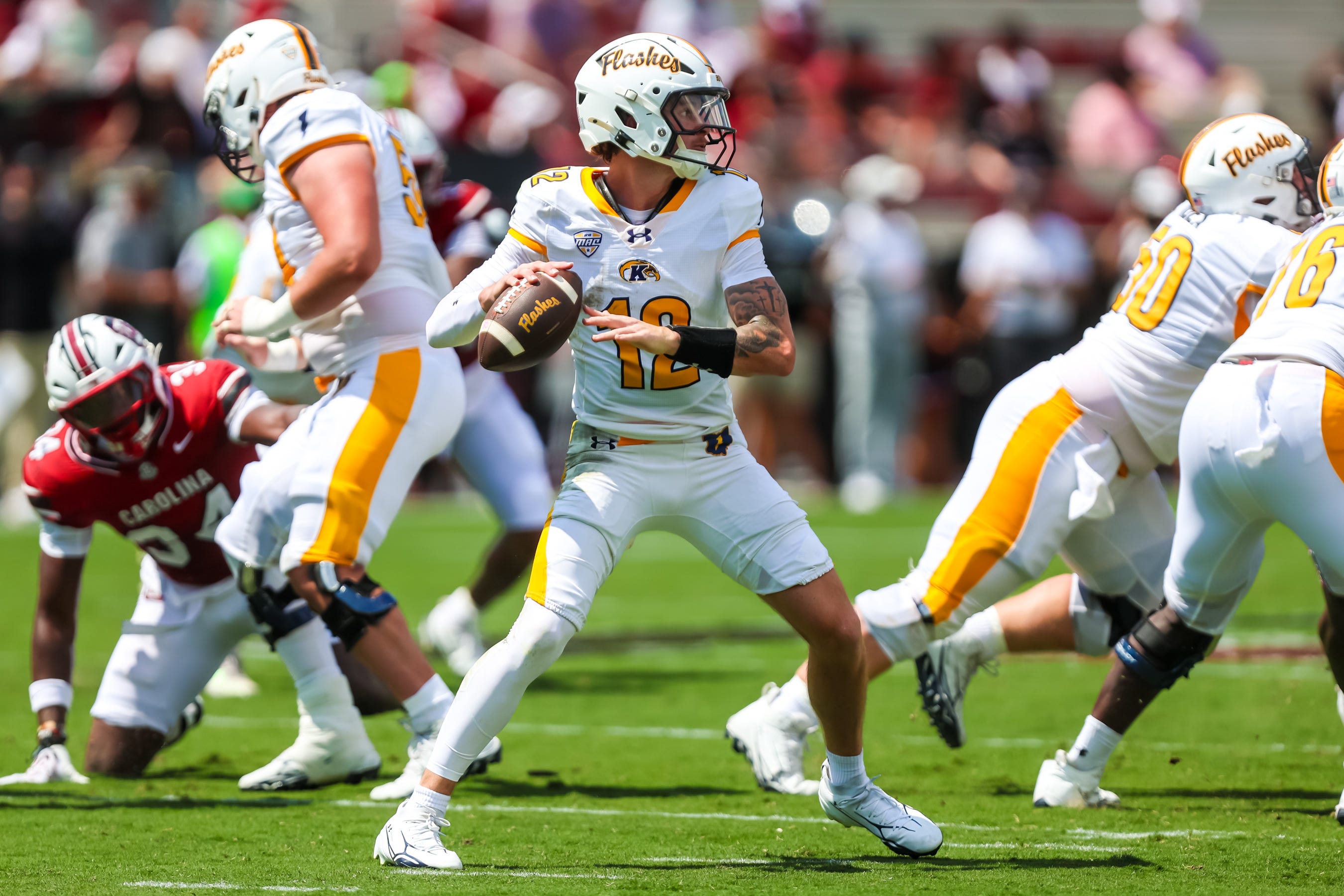 Kent State score vs. South Carolina. LaNorris Sellers leads Gamecocks ...