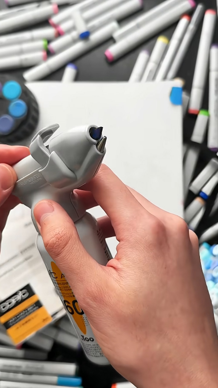Testing a crazy art tool that turns markers into spray paint
