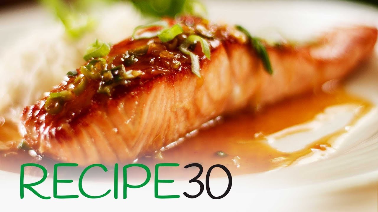 Quick and easy honey and soy glazed salmon, pan seared
