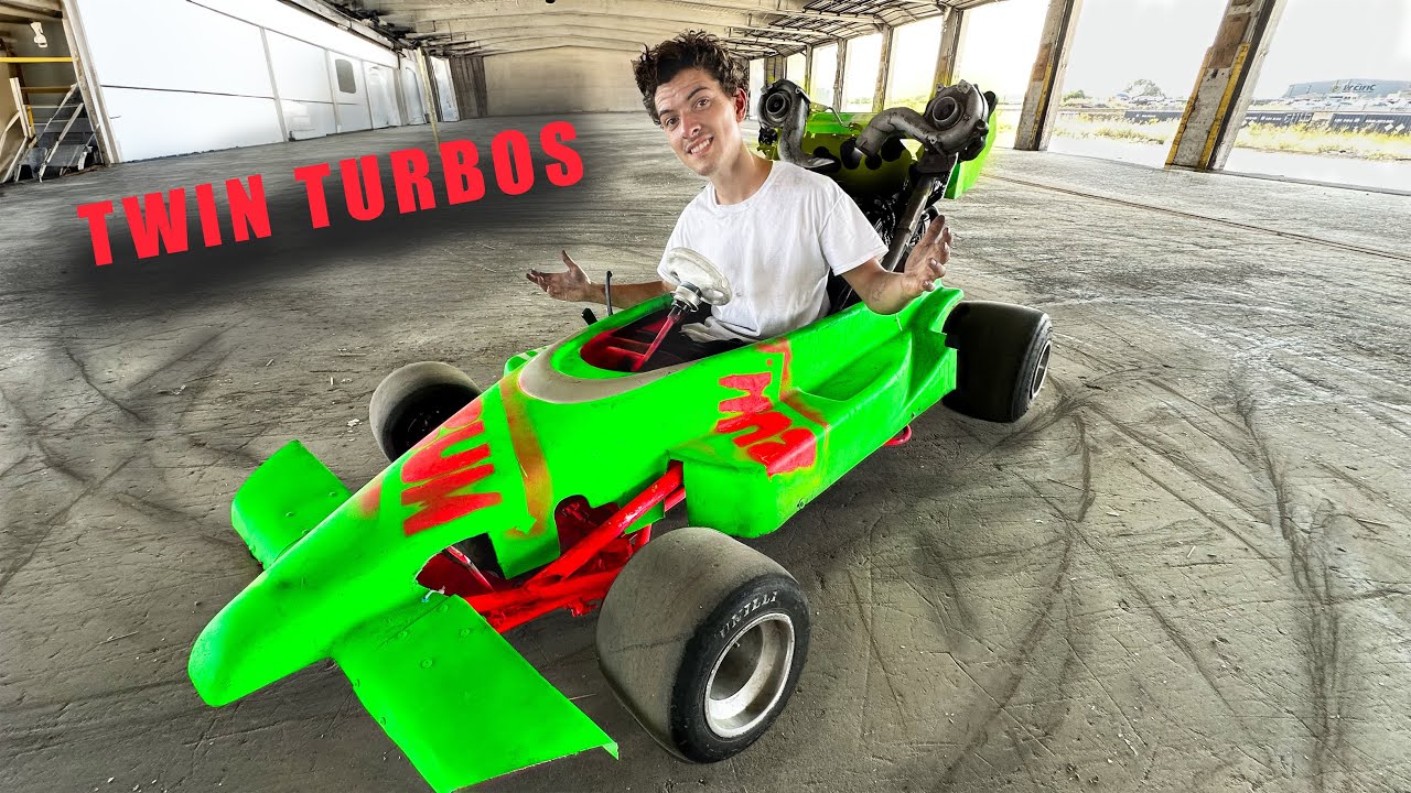 We drift a 300hp go‑kart indoors 🔥