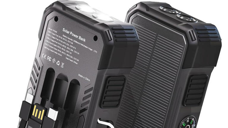 Amazon's $30 solar power bank makes wall outlets obsolete for phone ...
