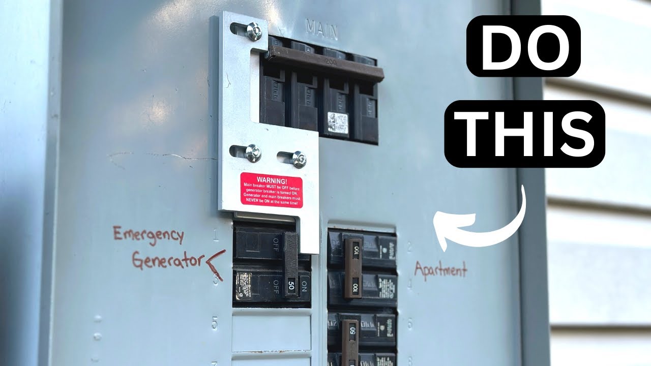 The best way to connect a generator to your home