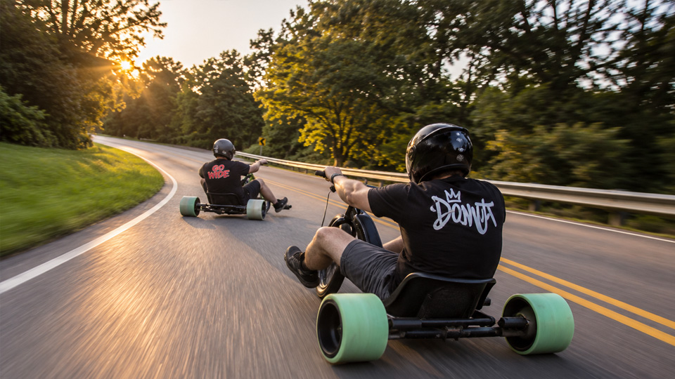 Drift trikes deliver long slides and fast spins