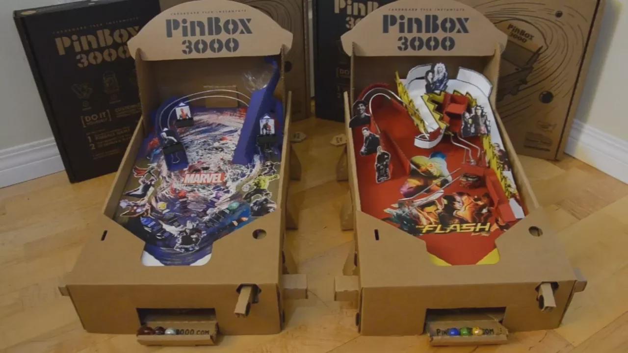 PinBox 3000 (cardboard pinball machine)