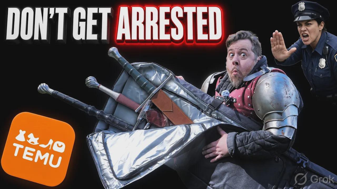 Don't get arrested! What's the best bag to transport swords? TEMU