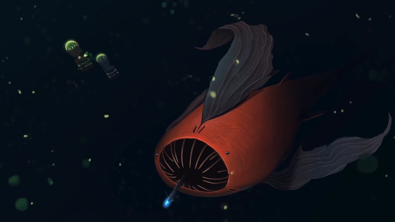 A planet covered 99% by ocean could produce creatures 250 feet long