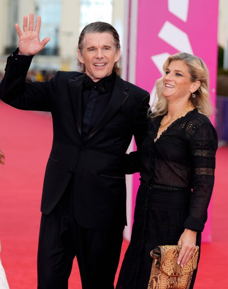 Ethan Hawke Makes Rare Red Carpet Appearance With Wife Ryan Daughter