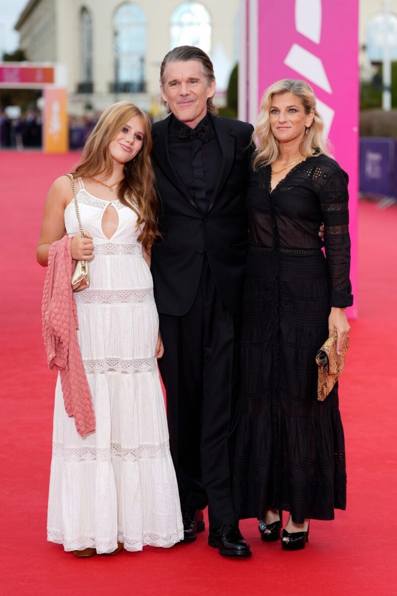 Ethan Hawke Makes Rare Red Carpet Appearance With Wife Ryan Daughter
