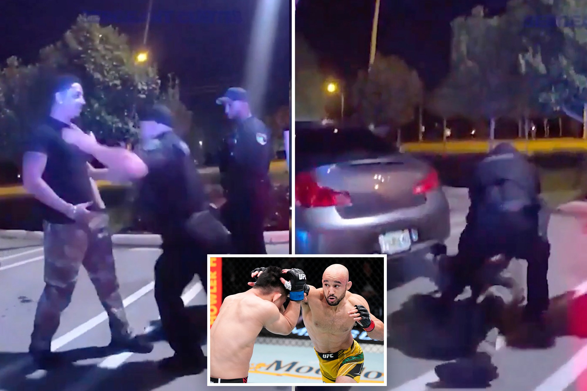 Former UFC fighter-turned-cop pummels motorist during intense traffic stop
