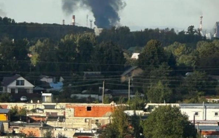 Russia's Ryazan oil refinery erupts in flames again after drone strike