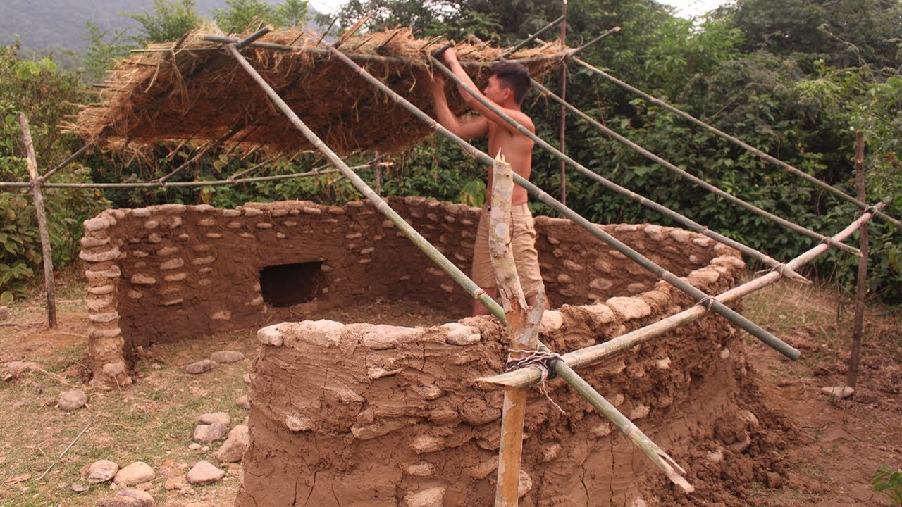 Primitive technology: Stone house part 12