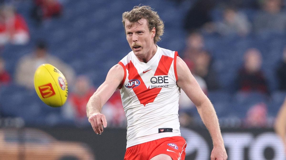 Sydney midfielder James Rowbottom supporting housemate Nick Blakey ...