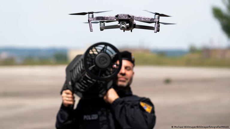 Jammers flood drones with radio noise, so its pilot can no longer steer it