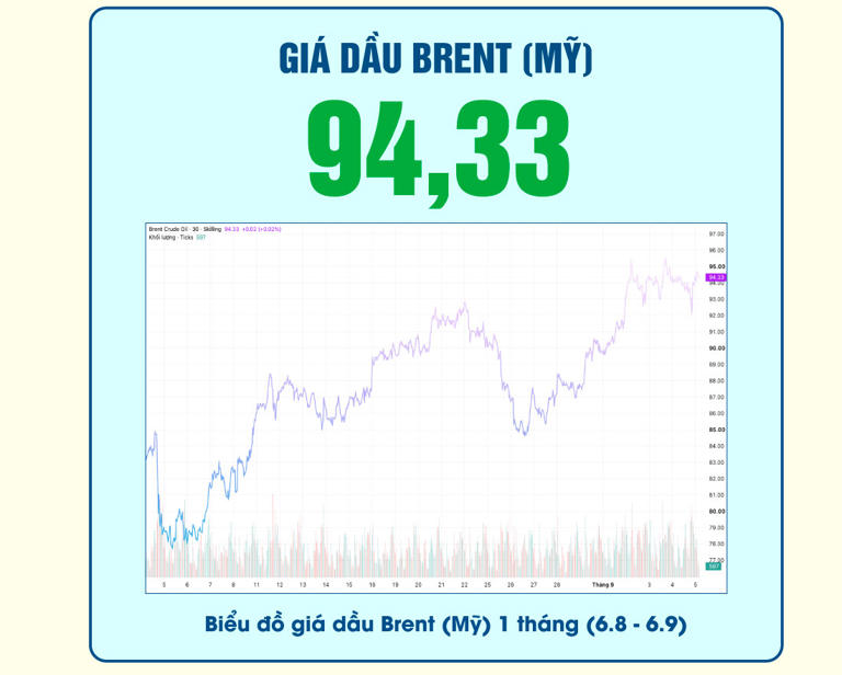 Cập nhật giá xăng dầu trong nước, thế giới hôm nay 6.9.2026