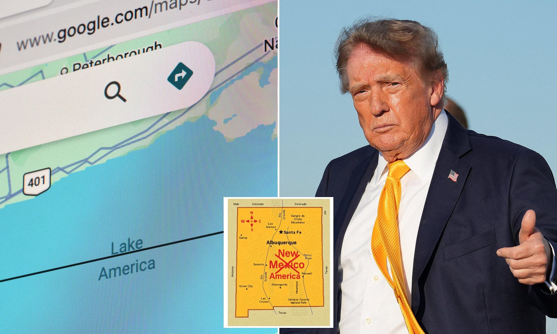 Trump appears to set sights on renaming entire state after Lake America ...