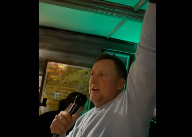 Ian Poulter picks up tab in an Irish bar and leads frenzied Walker Cup fans in 'Ole' chants