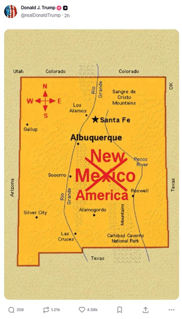 Trump appears to set sights on renaming entire state after Lake America ...