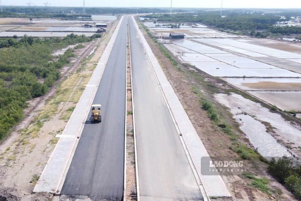 Đường gần 10km kết nối cảng Cái Mép với Quốc lộ 51 và cao tốc đạt 95% tiến độ