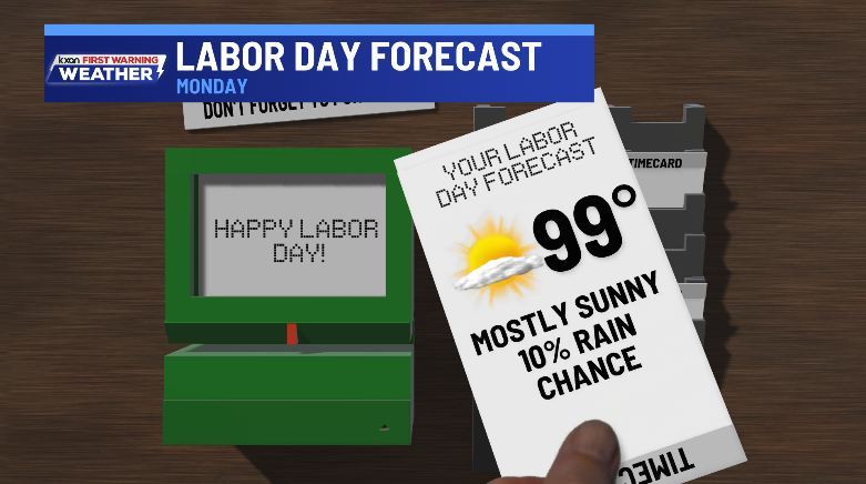 Hot Labor Day temps lead into triple digits this week