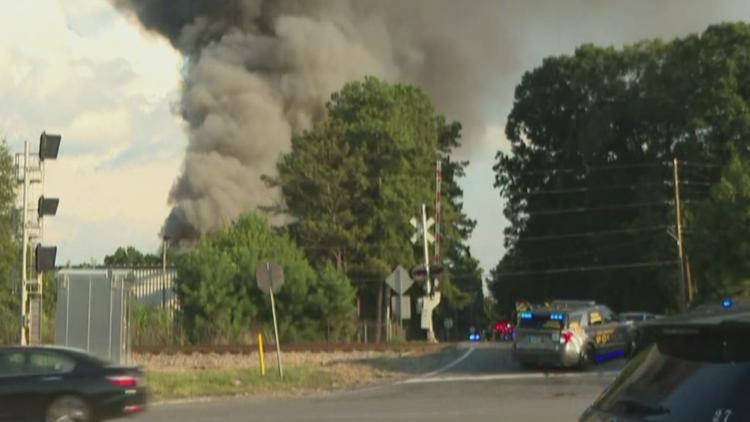 Massive fire at South Fulton recycling facility sends black smoke, debris into surrounding area