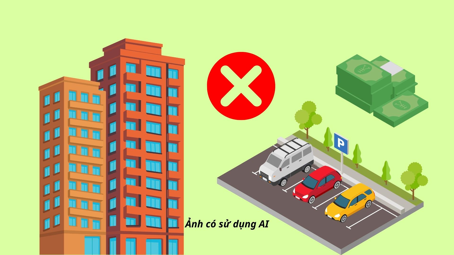 Phạt đến 200 triệu đồng khi bán, cho thuê chỗ để xe ô tô trong chung cư trái quy định