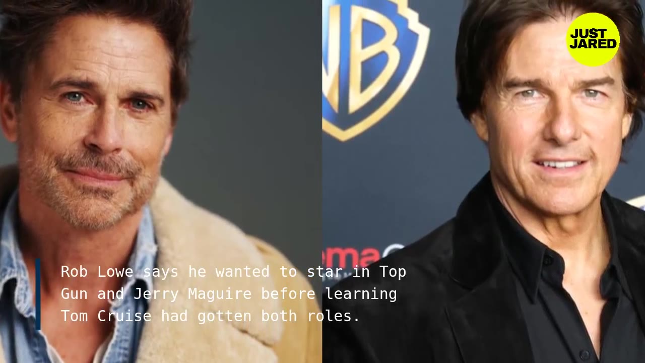 Rob Lowe calls Tom Cruise his 'nemesis,' says he wanted Top Gun and ...