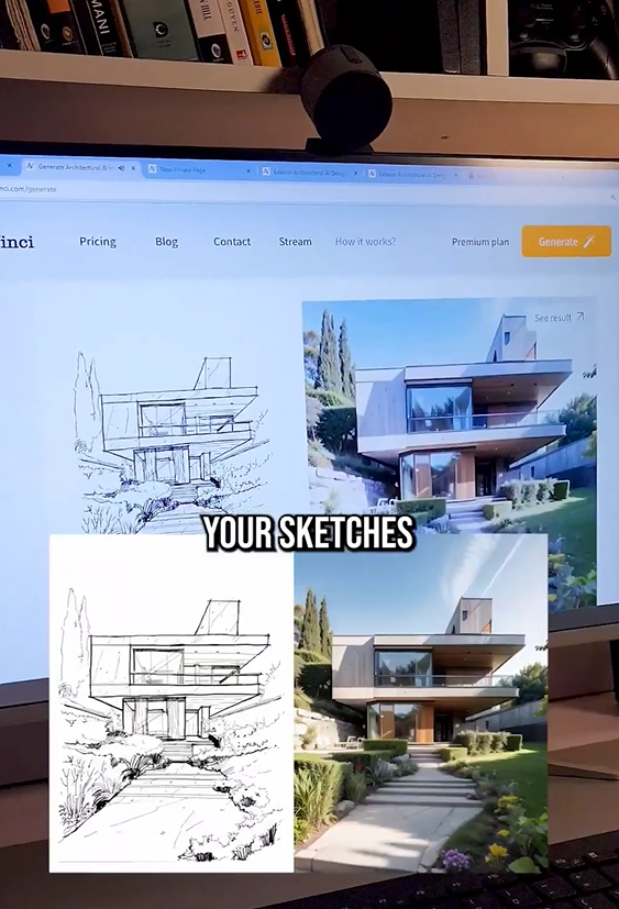 From sketch to architectural render with AI