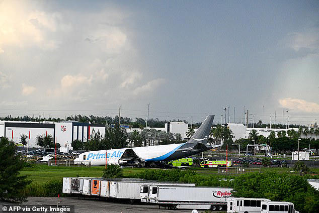 It remains unclear what caused the Prime Air plane to overrun the runway