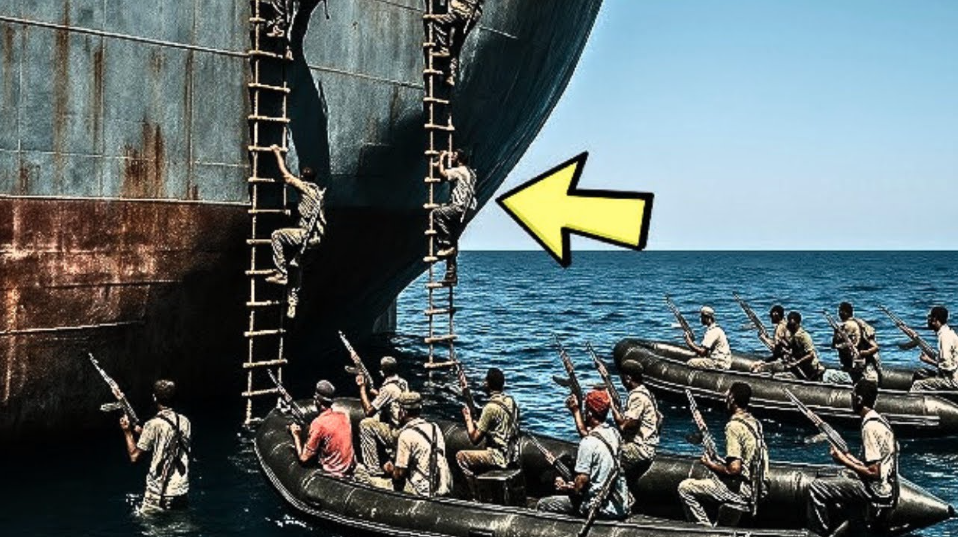 Pirates board a cargo ship — but the captain’s response left them stunned