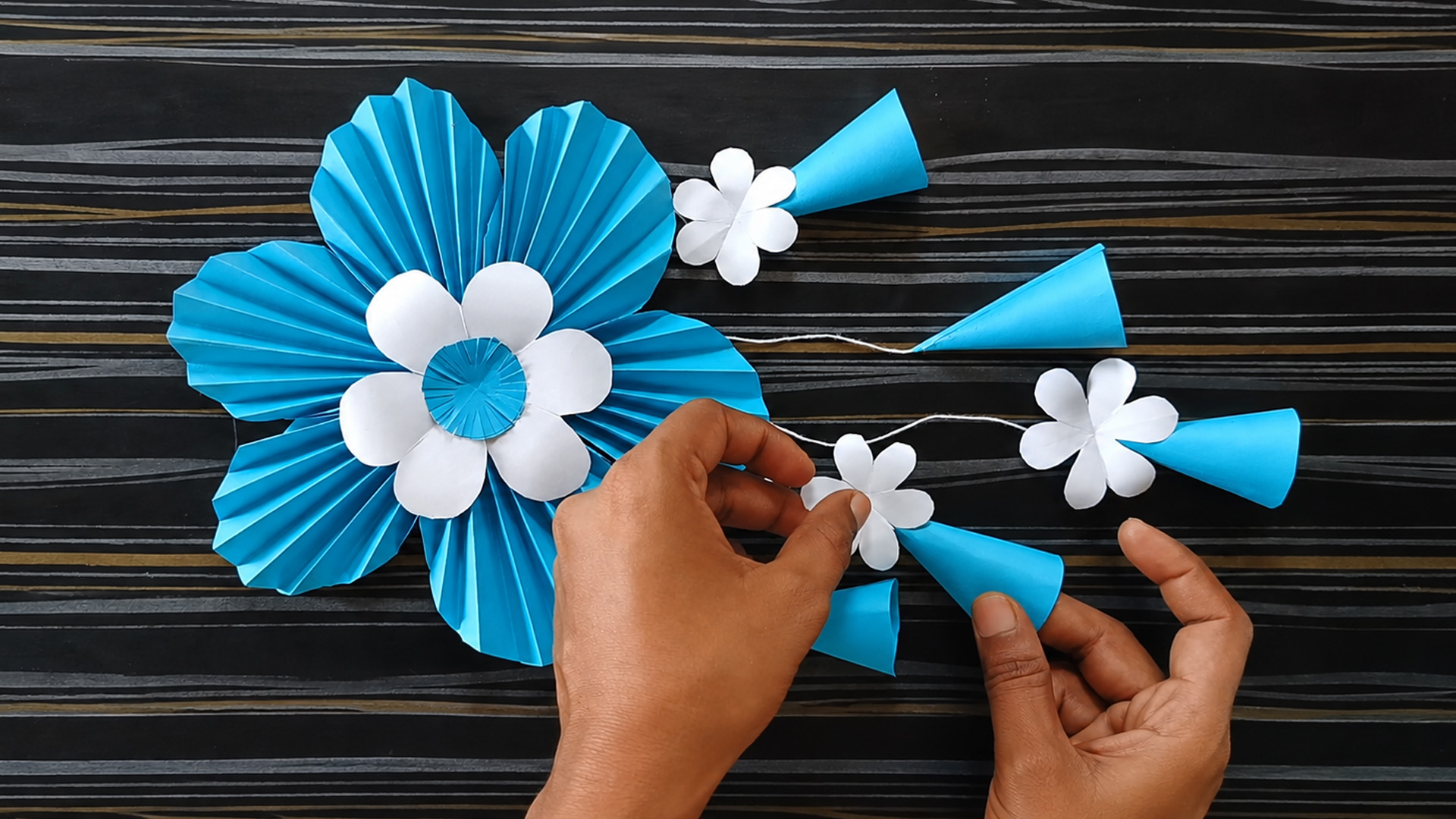 Creating beautiful handmade wall decor using simple paper
