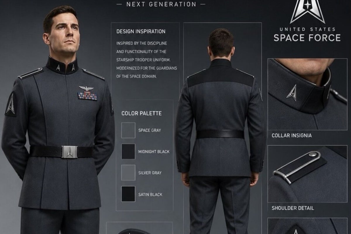 Trump mocked over his new design for Space Force uniforms