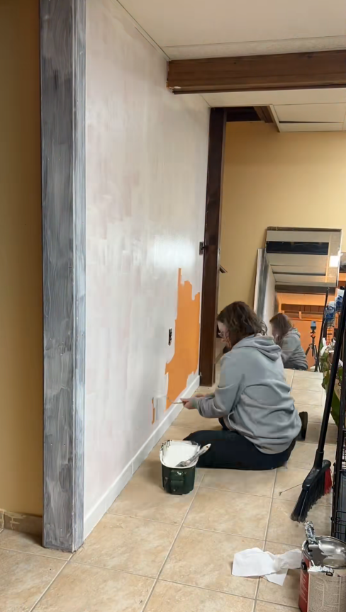 Brighter walls make this basement feel larger