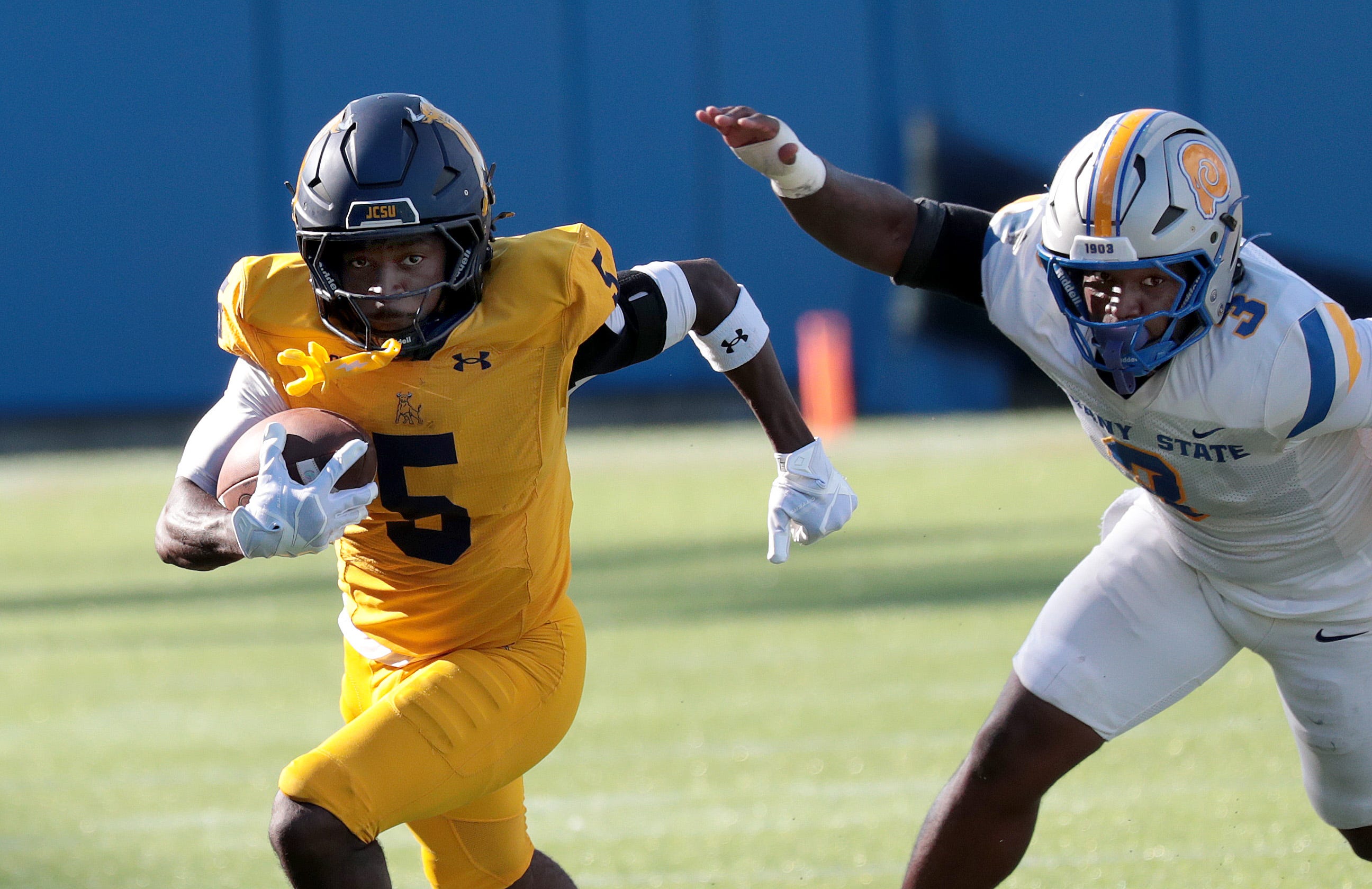 Johnson C Smith vs. Albany State football score. How the Golden Bulls won in Canton