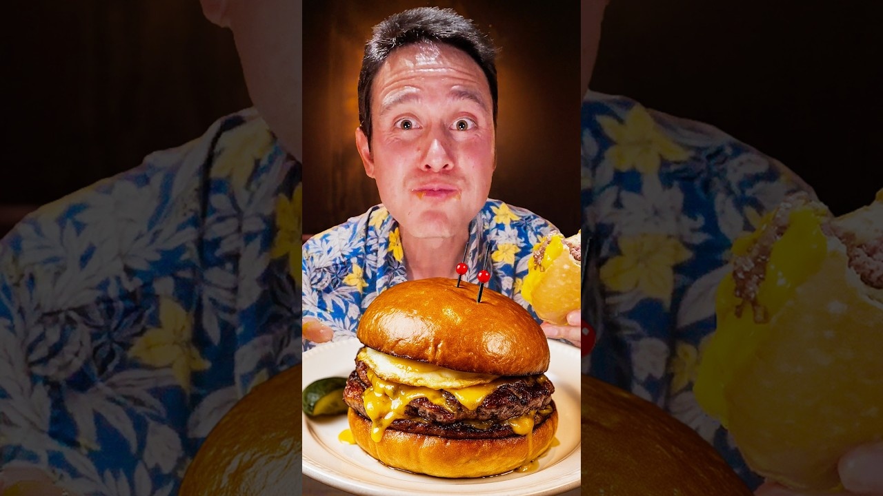 He tried Australia’s highest-rated burger then added bacon and a fried egg