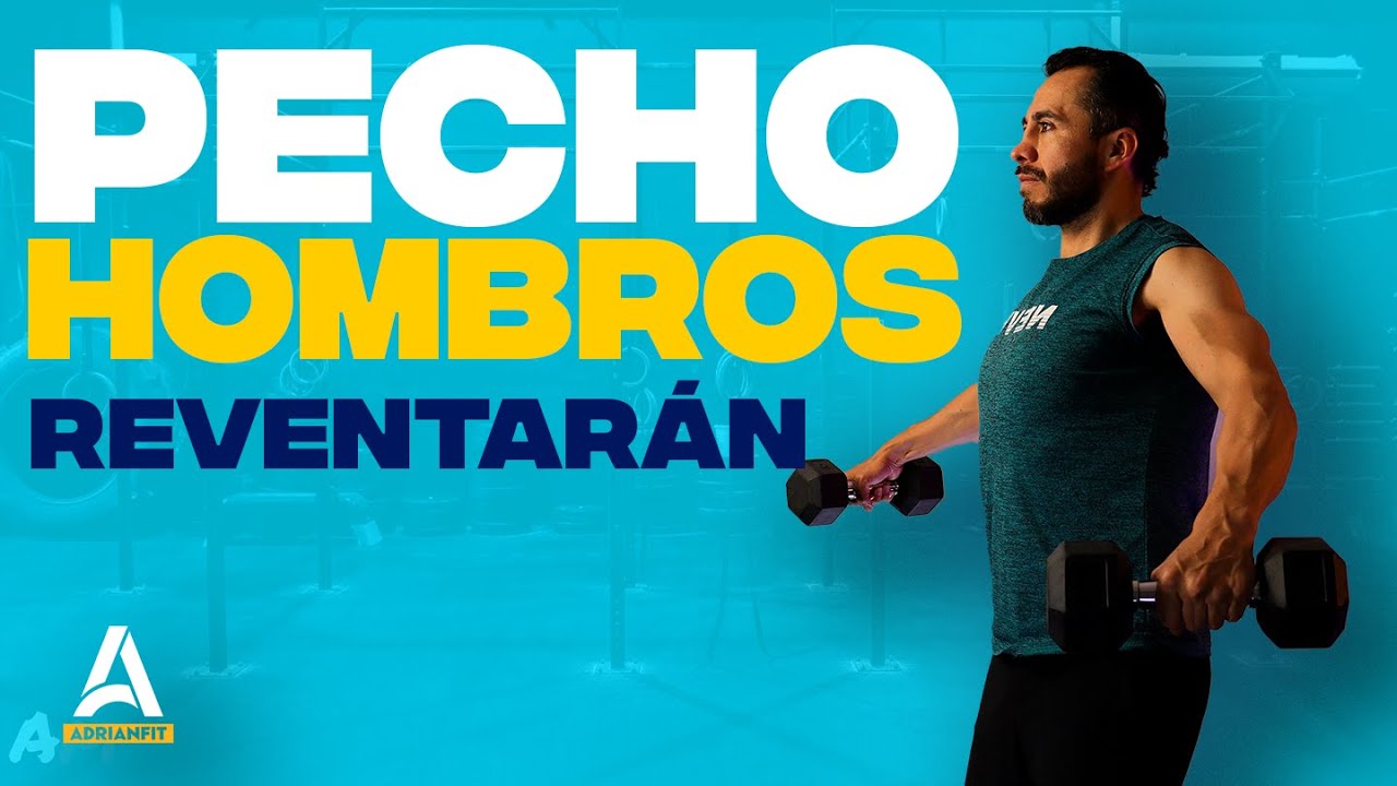 Rutina de pecho y hombros en casa | Rápida pero efectiva | Revienta los ...