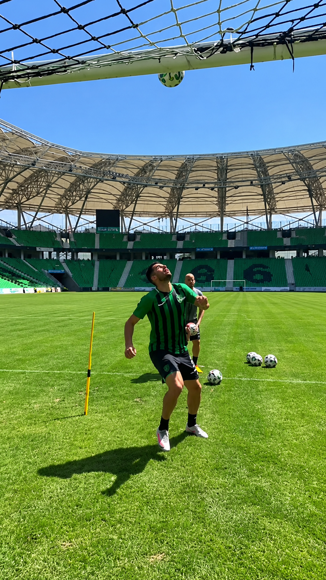 I combined reaction speed with football control