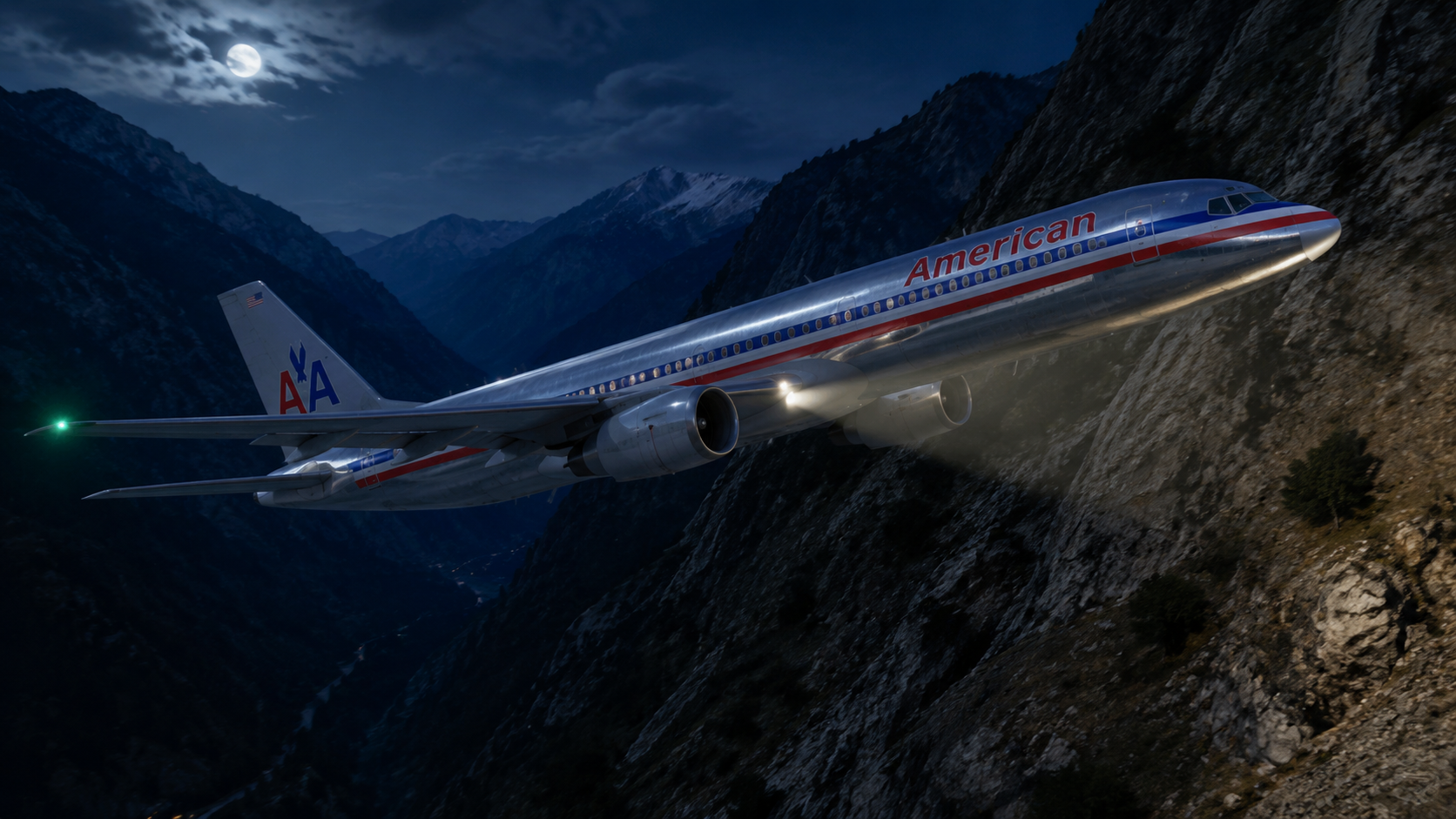 American Airlines Flight 965 slammed into an Andes mountain