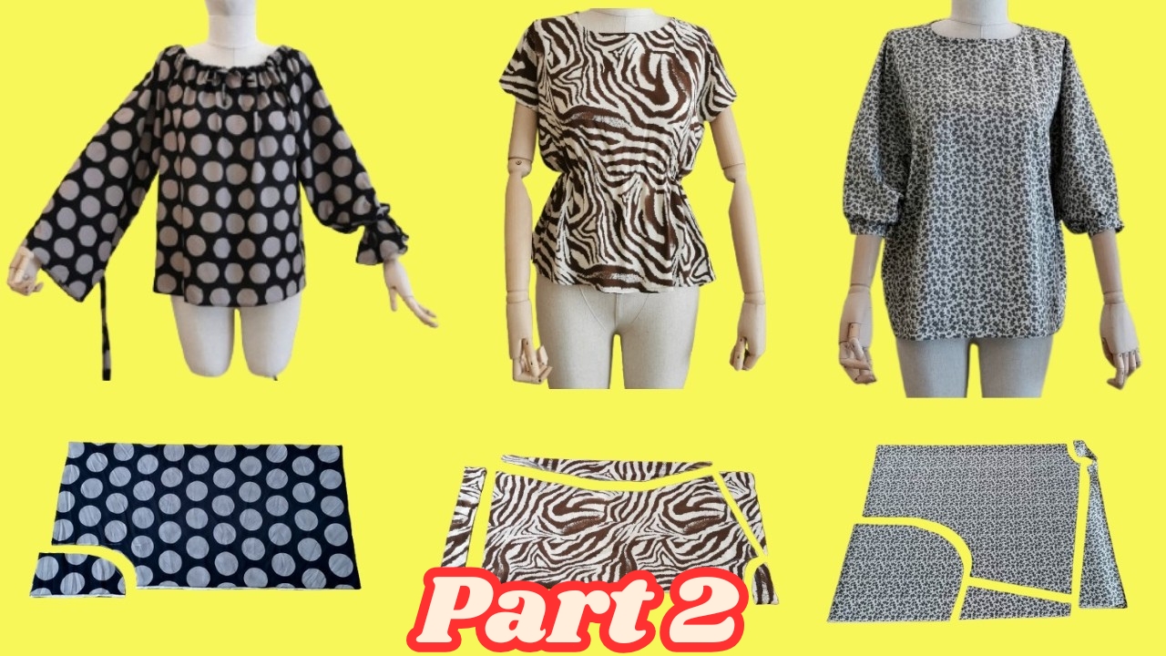 Three blouse projects for learning basic sewing part 2